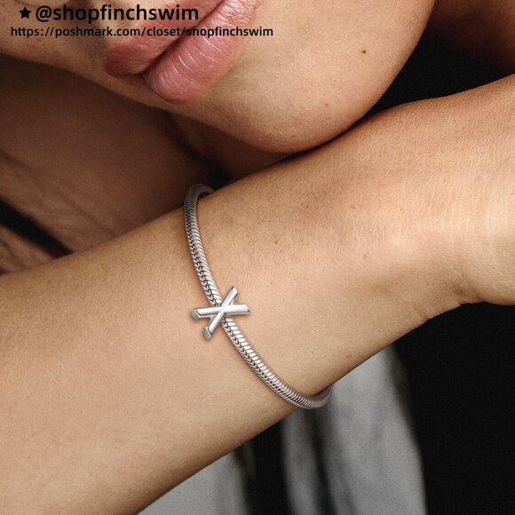 Pandora Letter X Alphabet Charm - Picture 6 of 6